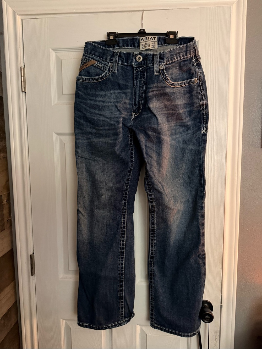 Ariat Men's Dark Blue Relaxed Straight Jeans